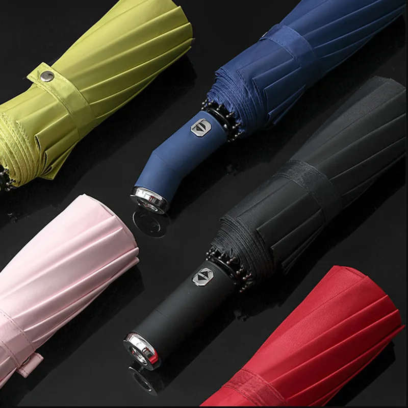 wholesale paraguas printing advertising logo sunscreen sunshade custom automatic folding umbrella led