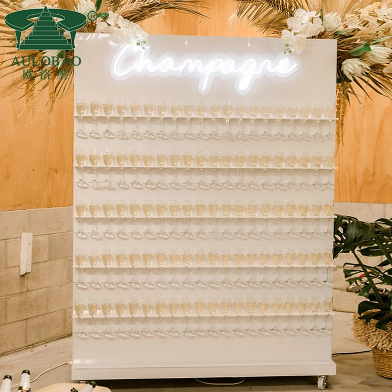 Праздничное украшение, праздничный держатель просекко, Белая Стена цвета шампанского для свадьбы