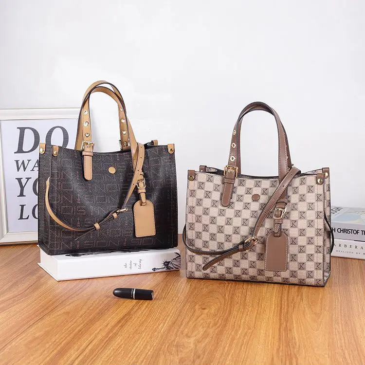 2023 Hot Selling Custom Women vegan Tote Bags Ladies Shoulder Bags Female Ladies Hand Bags Handbags Set