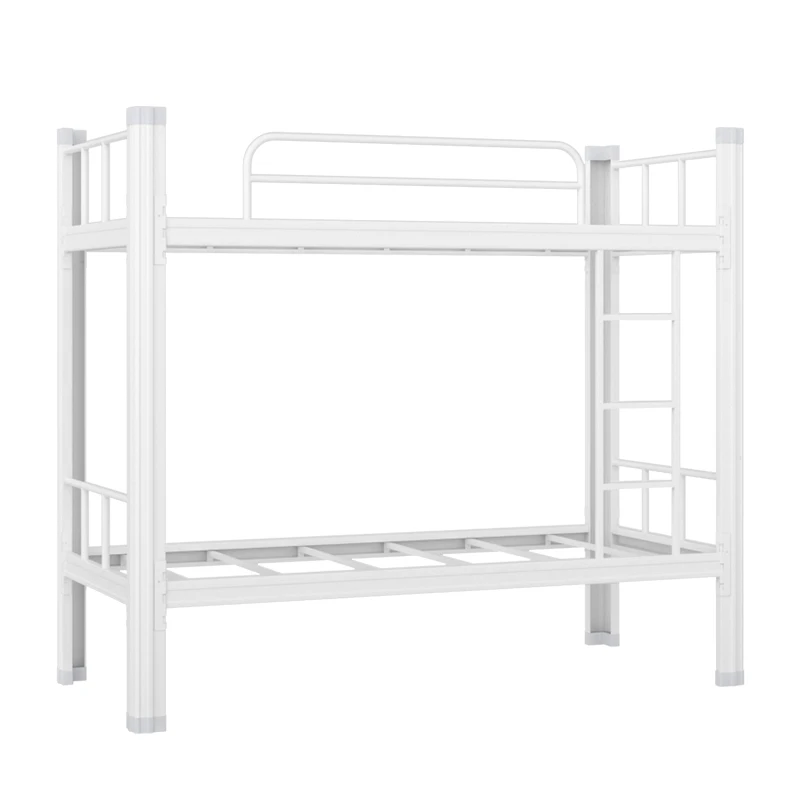 T-B-001Factory price School Domitery Latest Metal Double Layer Bed Designs High Duty Steel Metal Bunk Student Bed