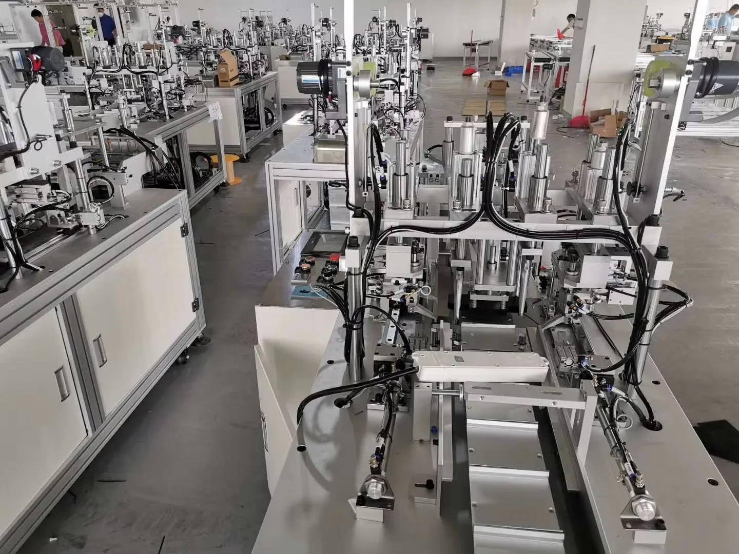 Semi Automatic Ties On disposable face Mask Ear loop Welding Machine conveyor belts Earloop joint link Non Woven Surgical sewing