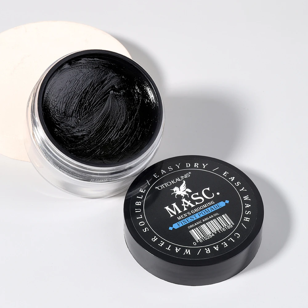 Custom logo private label pomade hair wax strong hold styling pomade for men