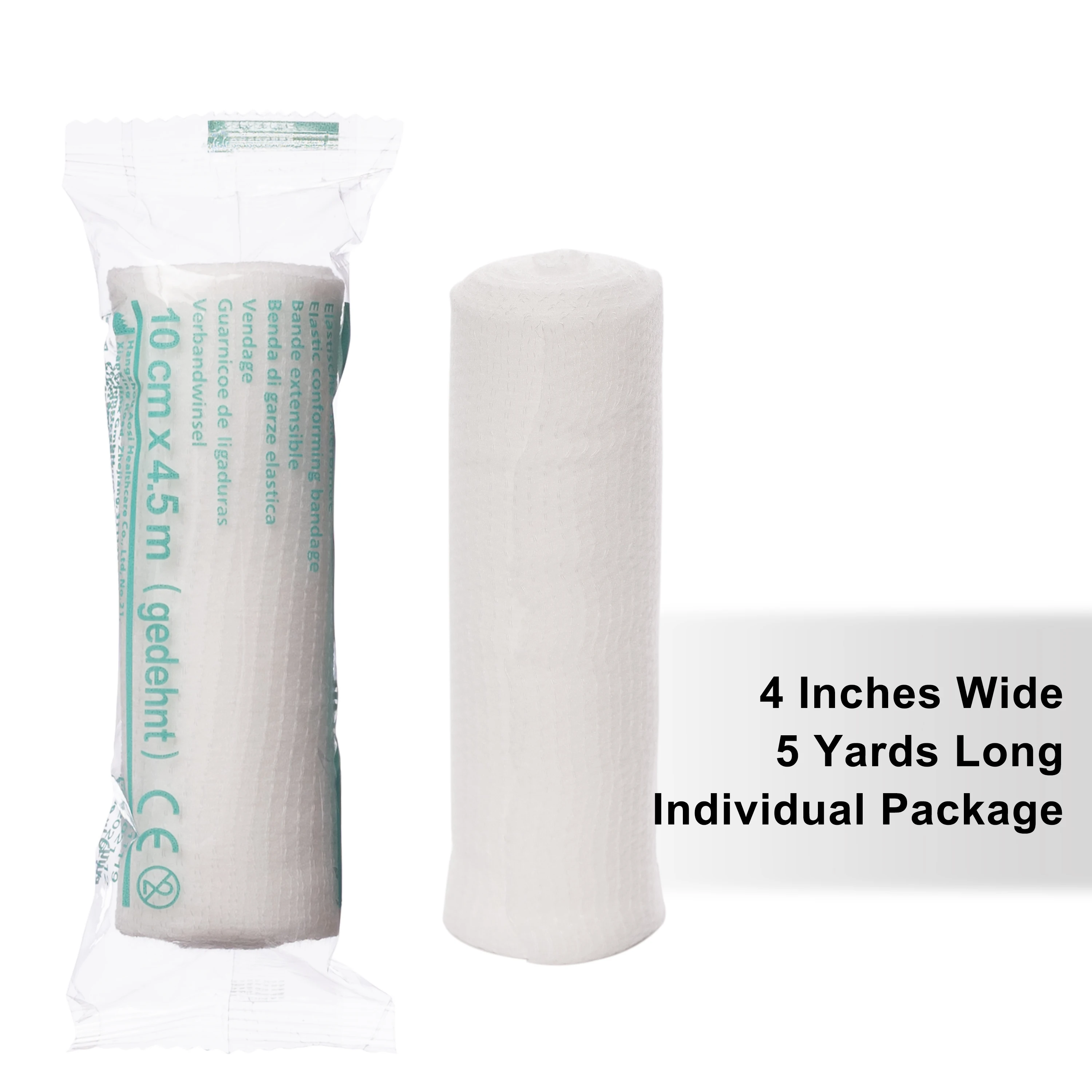 Professional Manufacturer OEM Size Medical Elastic Sterile Conforming Pbt Gauze Bandage First Aid Bandage