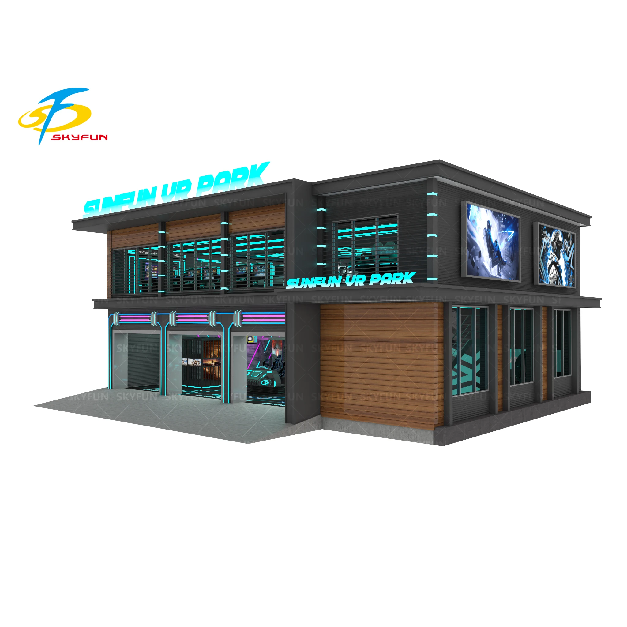 Skyfun VR Game House Project Popular VR Simulator Machine Funny Machine Two-floors Game Shop