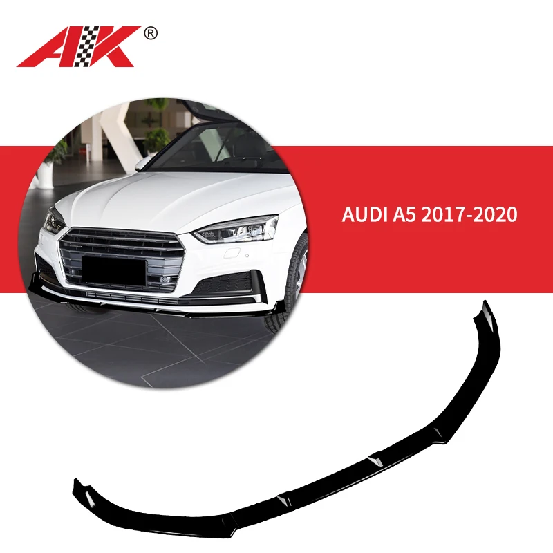 For 2017 2018 2019 2020 audi a5 s5 b9 parts accessories bodykit carbon fiber front lip spoiler splitter diffuser wing body kits