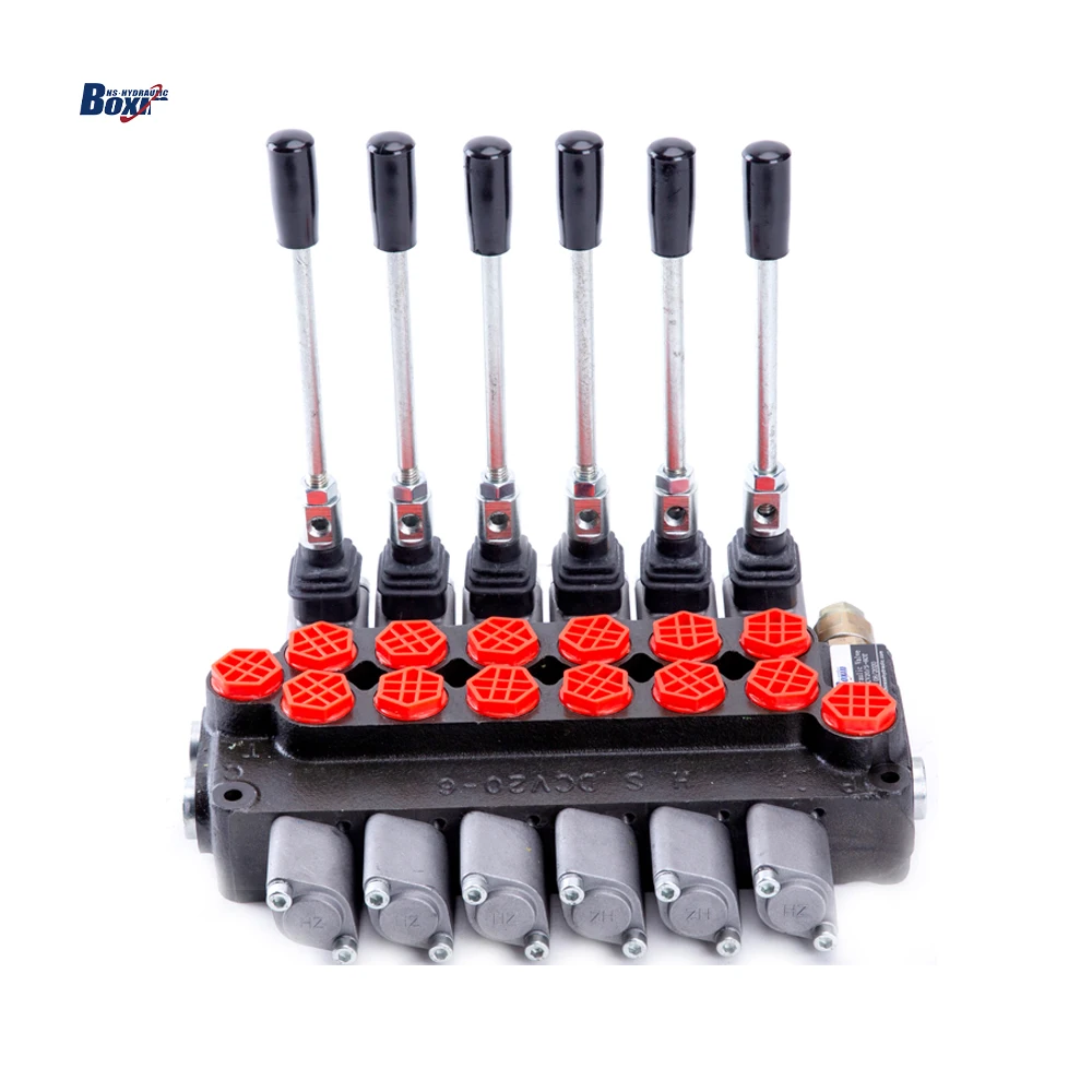 Series Dcv20 Directional Hydraulic Sectional Control Valve for Belarus Tractors Hydraulic Distributor