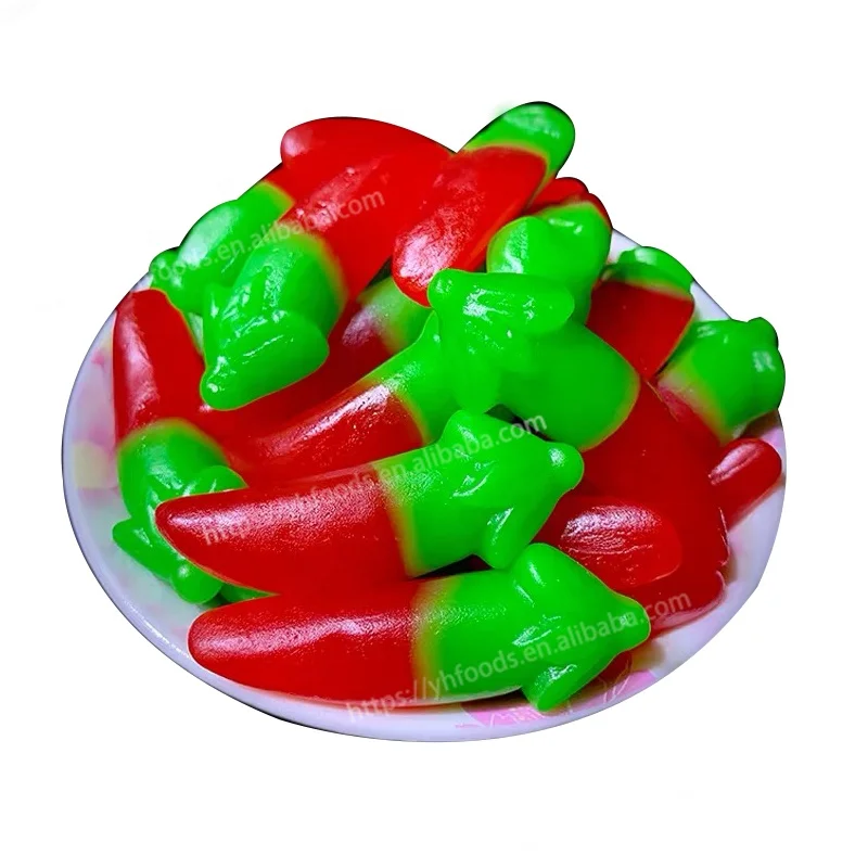 Хэллоуин чили перец в форме пряного вкуса горячий chillisauce паста желе конфеты