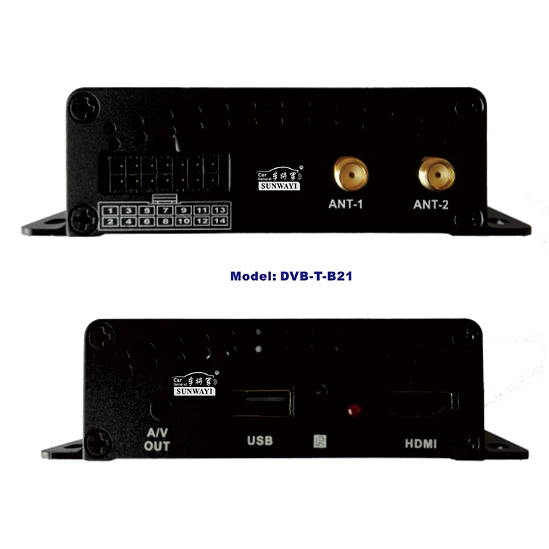  Автомобильный ТВ-приемник Top Box DVB-T с двумя