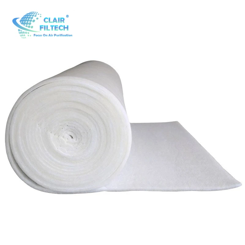 Pre Air Filter Media Synthetic Fiber Ceiling Filter Cotton Painting Spray Booth Coarse Filter Media Polyester Fiber