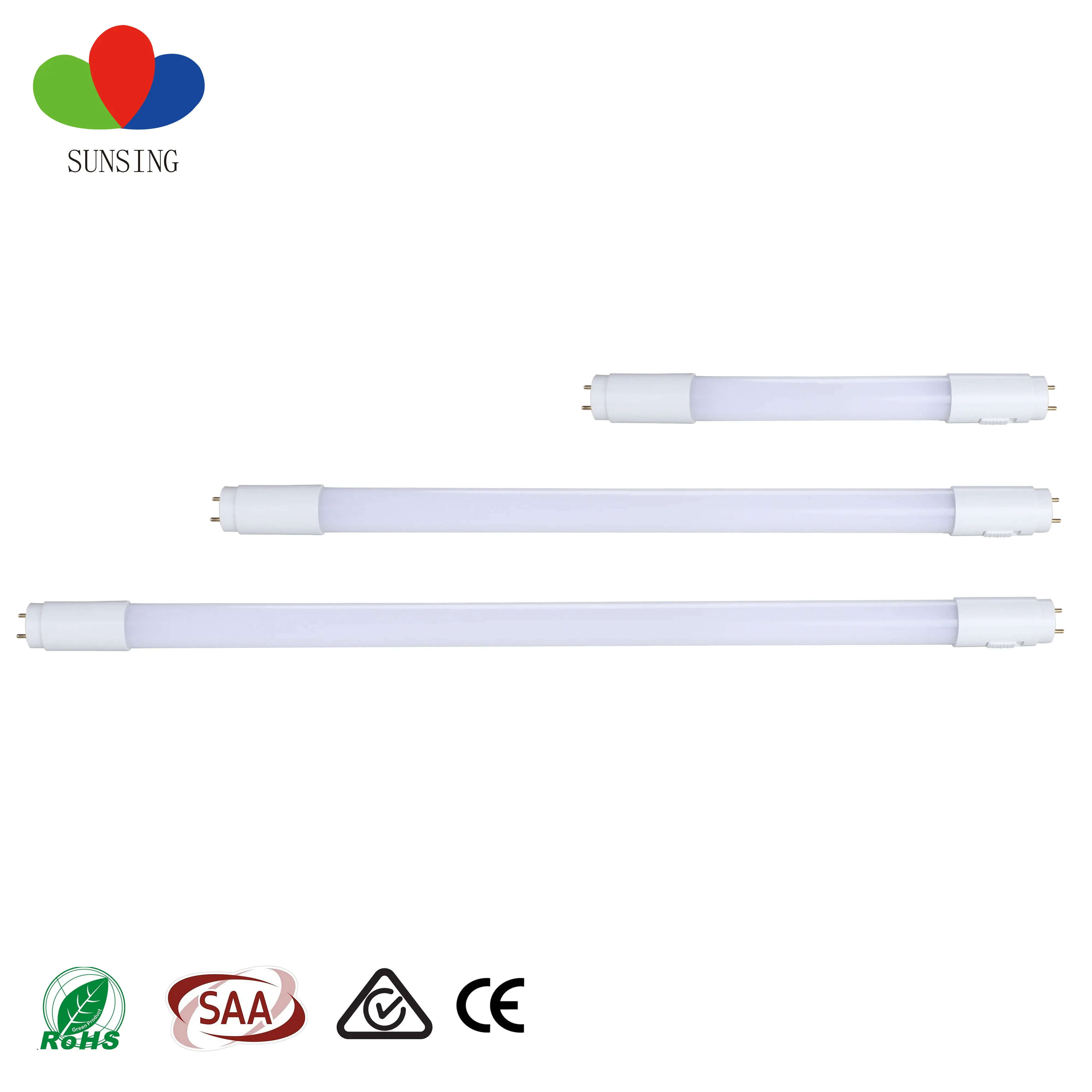 Europe Australia Standard Warranty 5-Year SAA Wholesale Custom Led Linear dimmable tricolor 3000K 4000K 6500K Light Tube