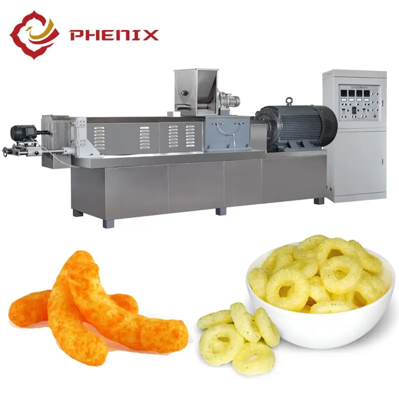 Tailormade mini corn puff snack extruder corn flake processing line chips machine