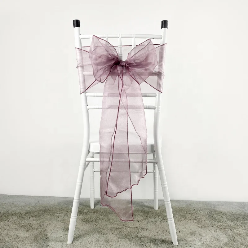 
Best Selling Chiffon Chair Sash Wedding Party Chair Sash Monos Para Sillas 