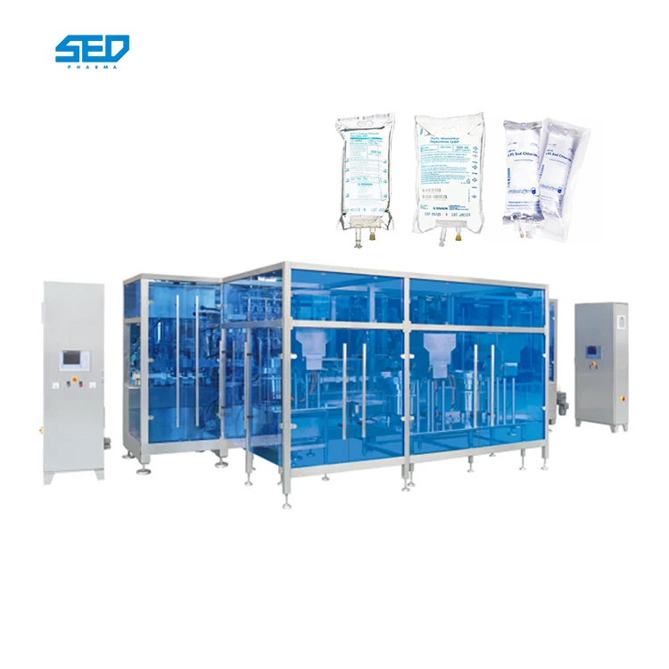 Medical IV Fluid Production Equipment Saline Solution Filling Machine Manufacturing Plant