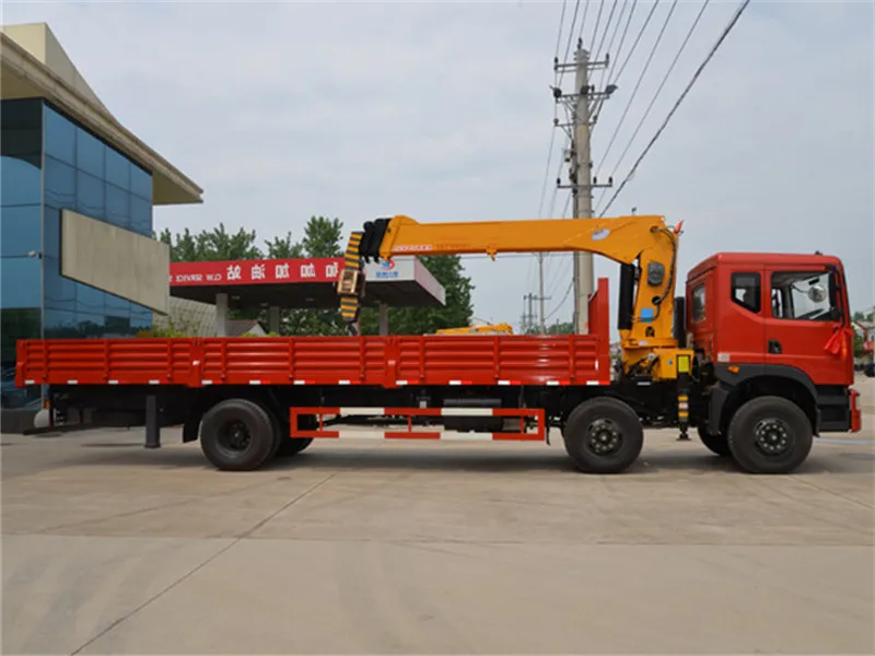 
6x4 Truck crane mounted Telescoping Boom hydraulic Crane with 10 ton boom truck crane 