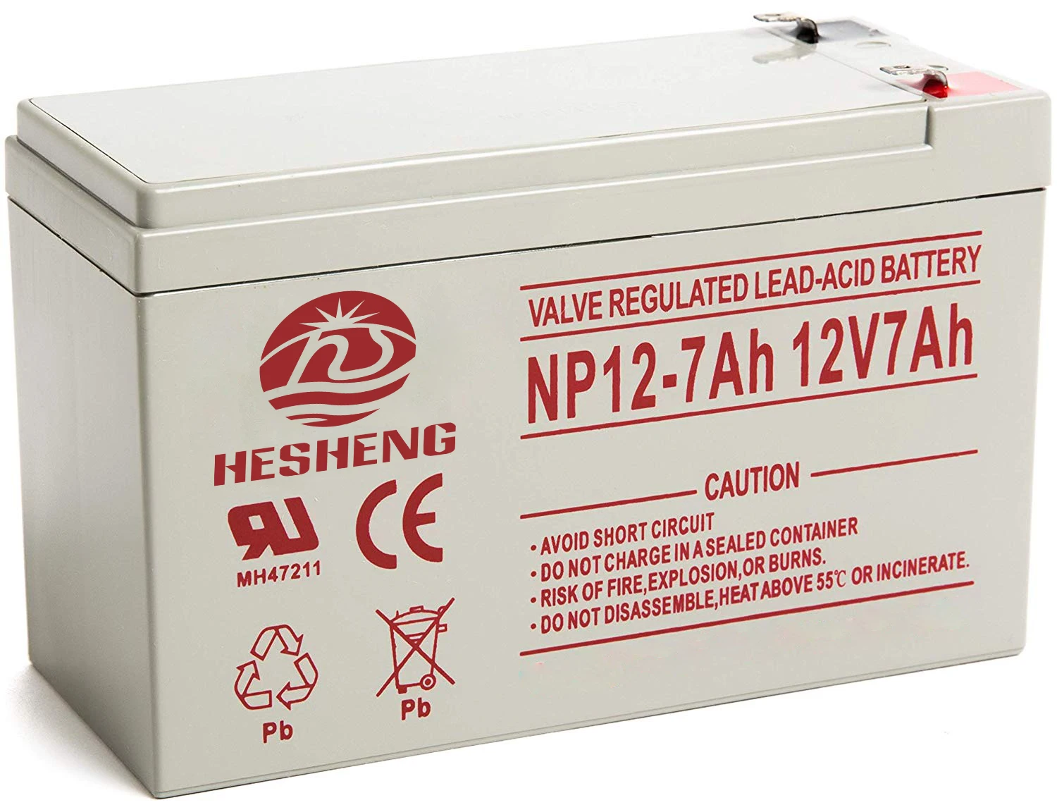 
Rechargeable Lead Acid Storage AGM Battery Maintenance Free Lifepo4 12v7ah Ups 