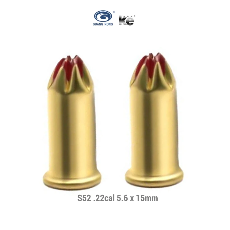 22 Cal Nail Gun Blanks 5.6x15 S52 Red Hit Single Nail Gun Bullet Propellant Nail Gun Cartridge .22