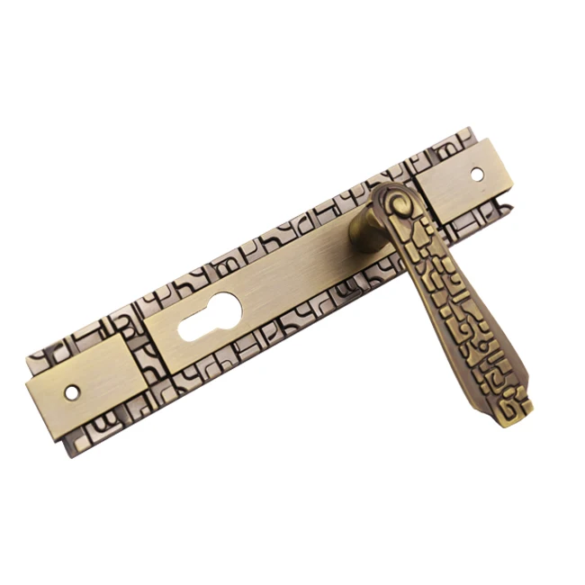 Classic 85 F363-A363 Iron Lock Plate and Aluminium Door Handle