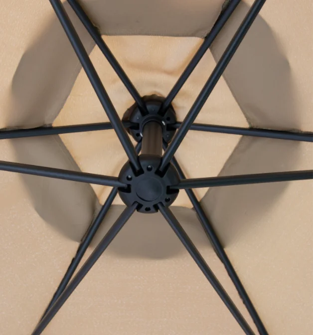 Outdoor Hanging Banana Umbrella Waterproof Cantilever Garden Beach Patio Sun Canvas Parasol Iron Restaurant Umbrella