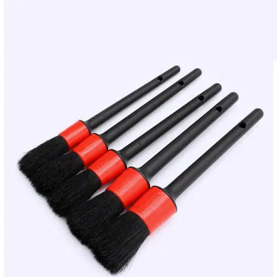 Car Inner Outer Dry Wet Vent Dashboard Wash Cleaning Pig Mane Detailing Brush Set