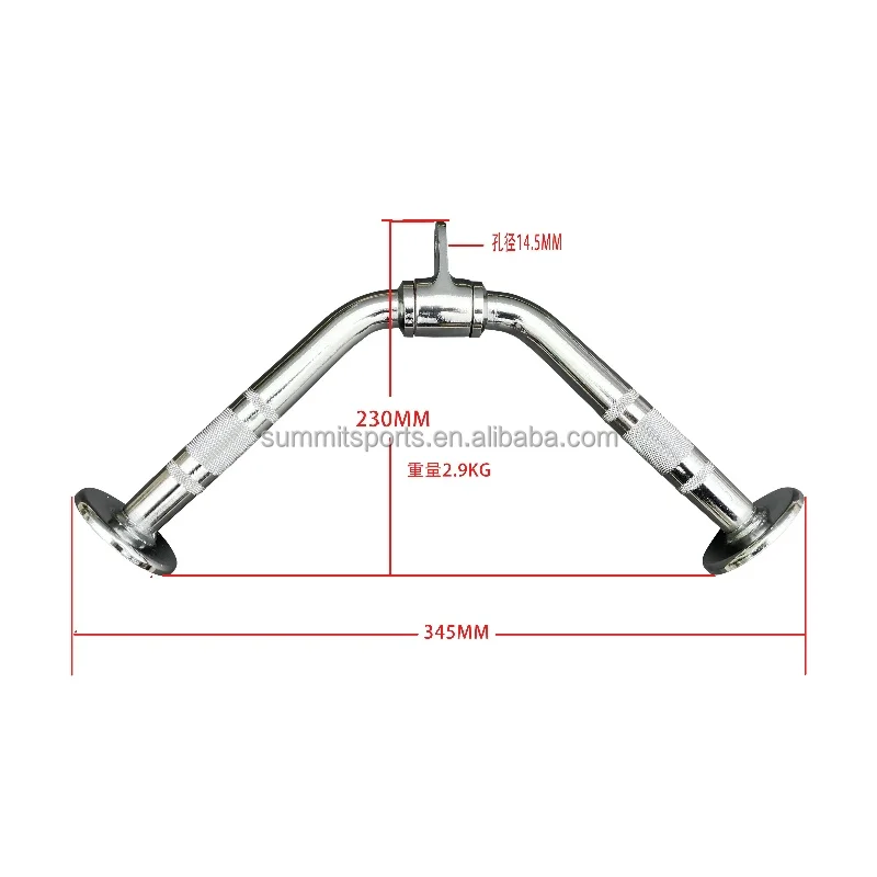Source Factory Fitness Accessories Multi-function Arm And Back Training High Pull Down V-handle Bar For Home Gym Weight Workout