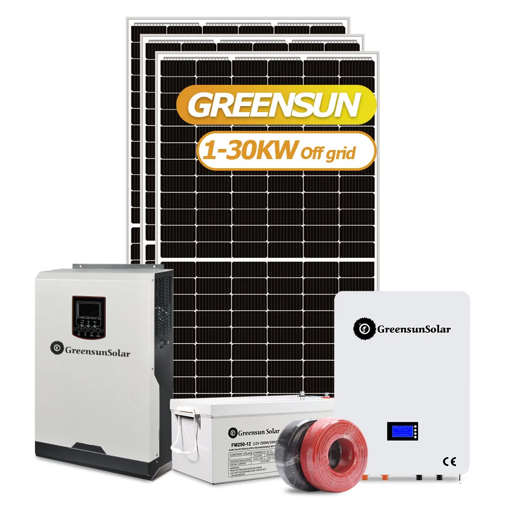 Off Grid Solar System 25KW 30kw 35kw 40kw Solar Energy 1 Phases solar system for Commercial Use