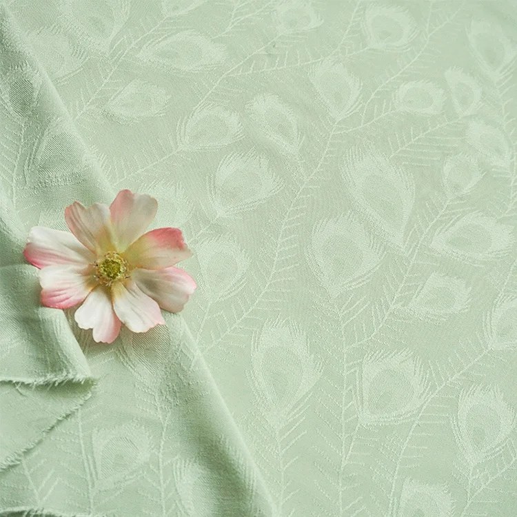 Hot sale multi color textile material jacquard custom apparel fabric rayon for home textile