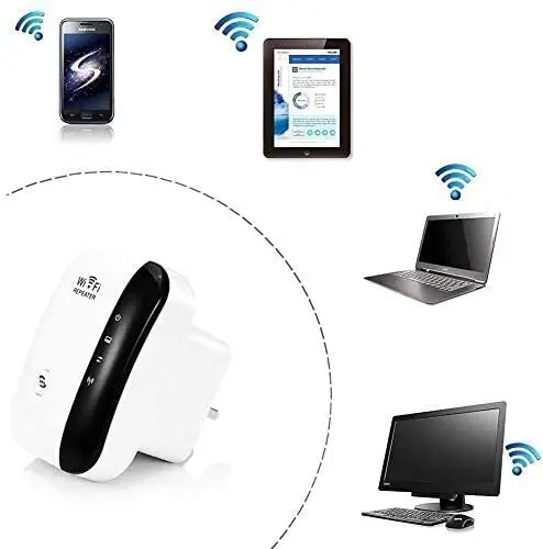 WiFi Range Extender 300Mbps WiFi Repeater 802.11n Signal Booster Amplifier