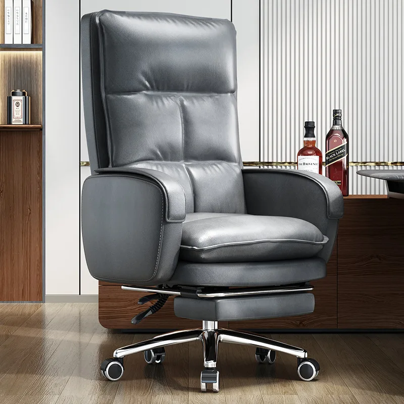 luxury height adjustable comfortable high back boss executive swivel massage pu leather ergonomic office chair