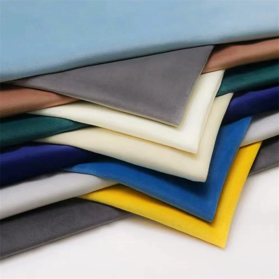 Anti Pilling High Quality Velvet Recycled Fabric 100% recycled  Polyester Velvet Fabric