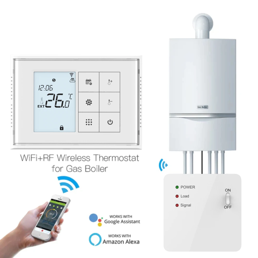 HY010RF Lcd Screen Programmable Thermostat Underfloor Heating Warm Floor Temperature Controller Smart Life App Remote Control