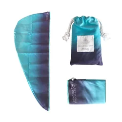 Популярная сжатая Экологически чистая быстросохнущая сушка для волос из микрофибры замшевый тюрбан салонное полотенце с карманной упаковкой