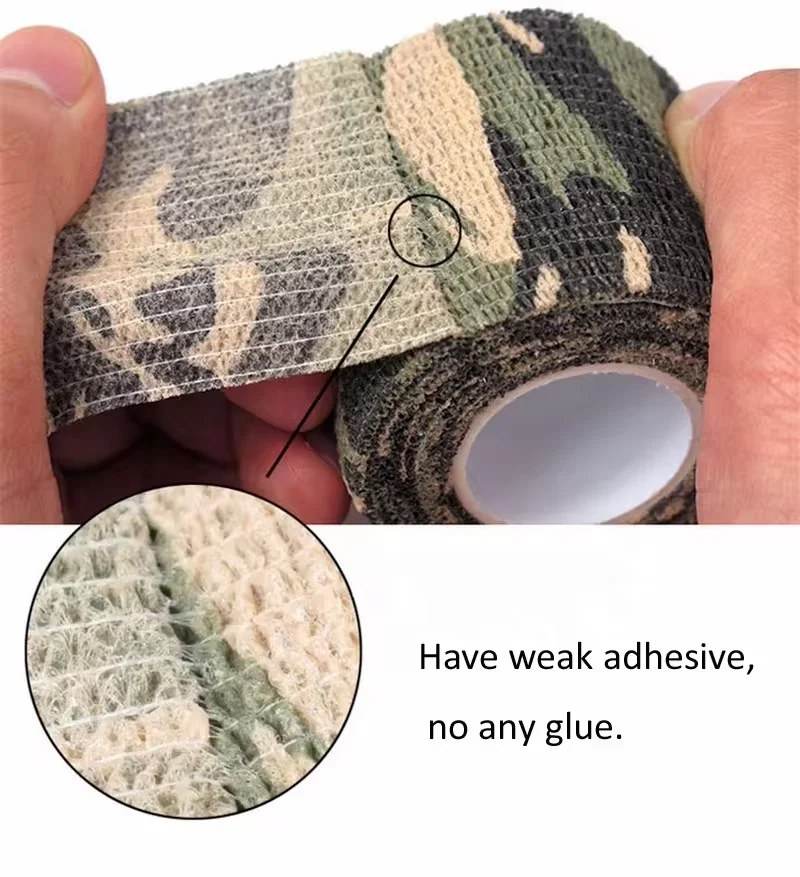 5cm camouflage colored self adhesive elastic custom print colored veterinary adhesive bandages Cohesive Bandages