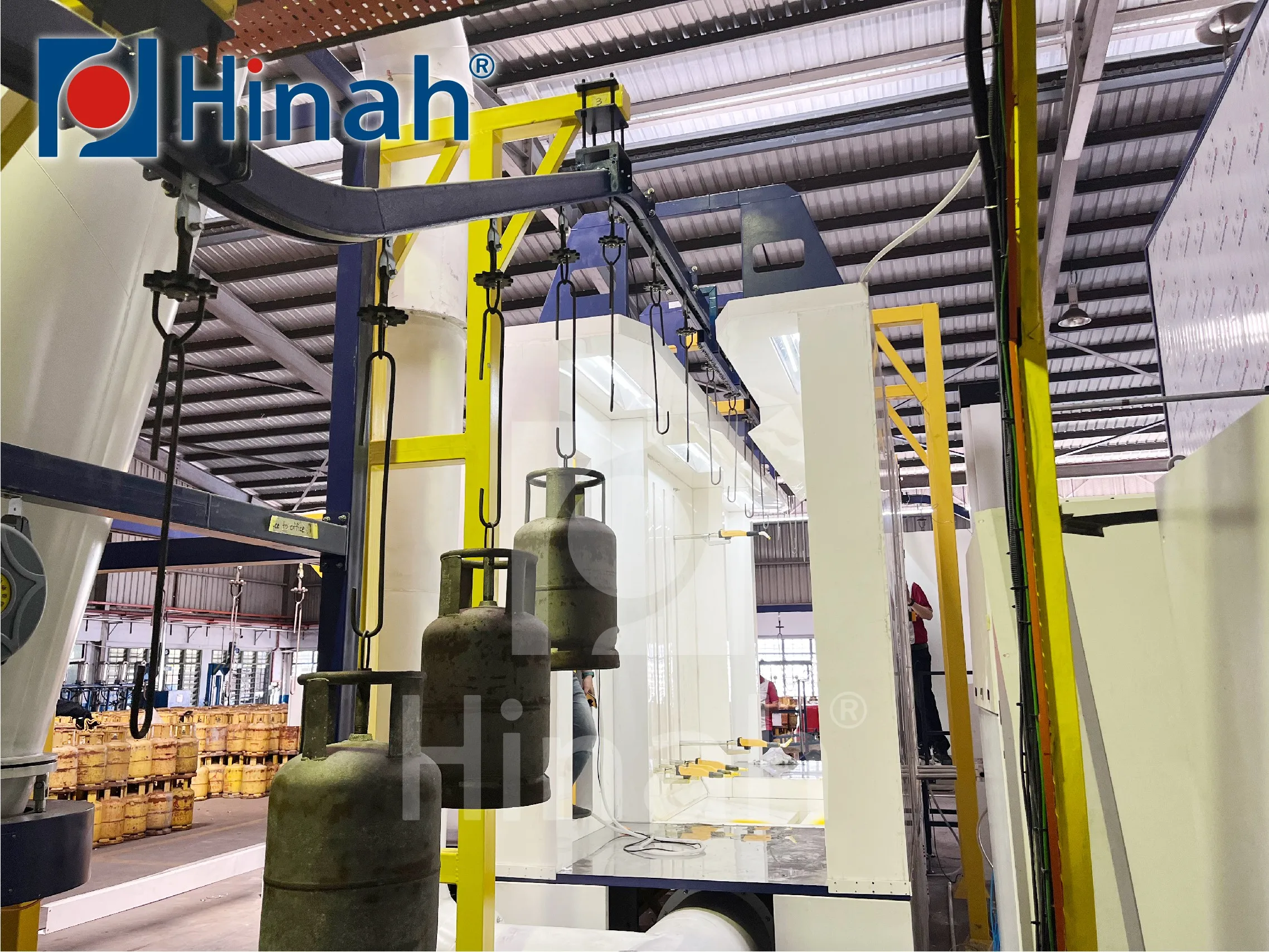 Новейший дизайн порошкового покрытия машинное оборудование для газовых баков