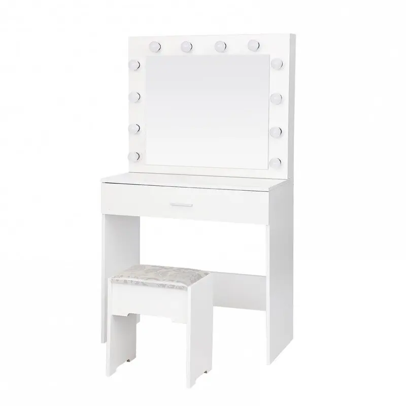 Kit Furniture Cosmetic Download Miror Round Mekeup Artist Make Up Led Light Dressing Makeup Vanity Table Desk With Mirror
