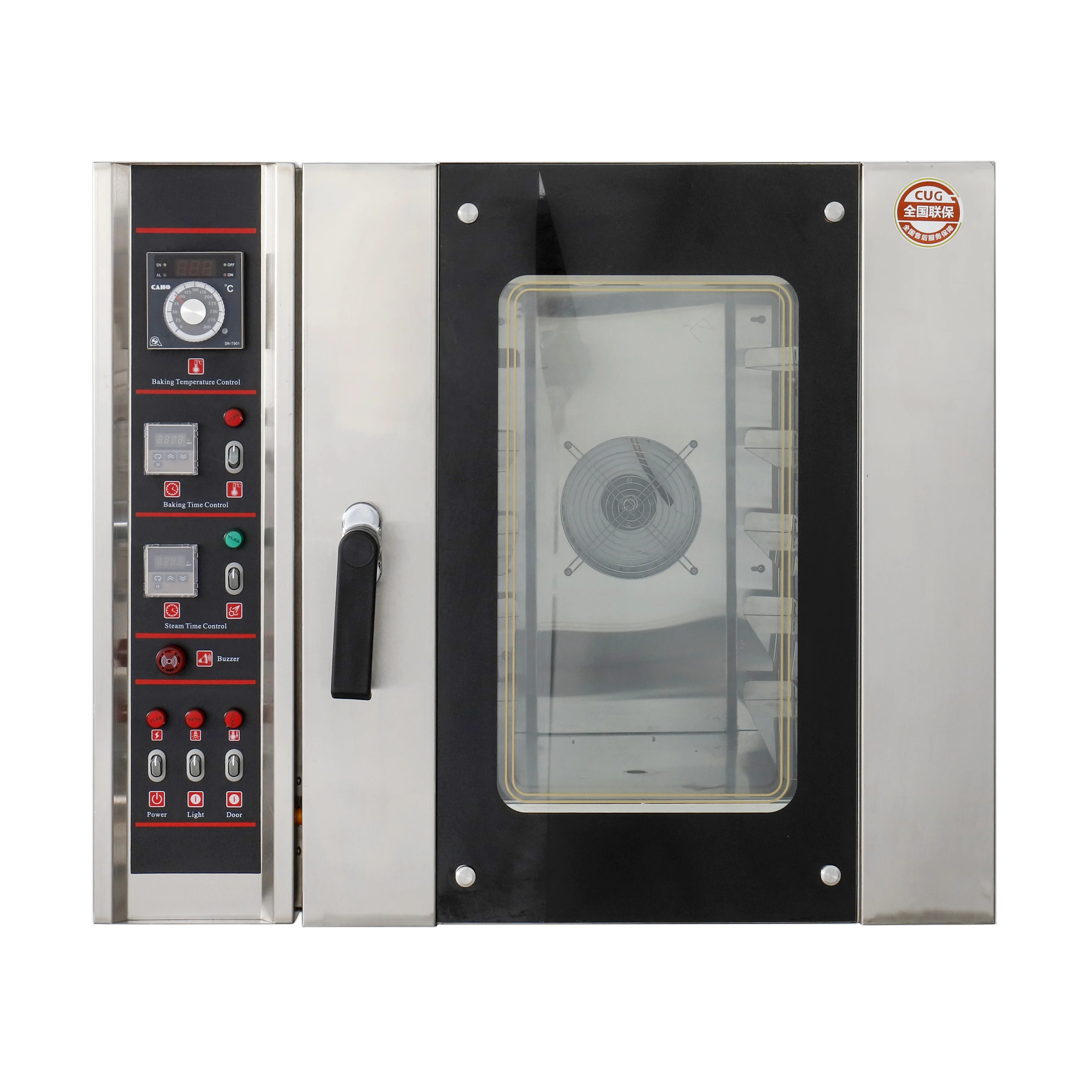 Commercial Bakery Equipment Hot Air Cycle Spray Steam 5 Tray Electric Convection Bread Baking