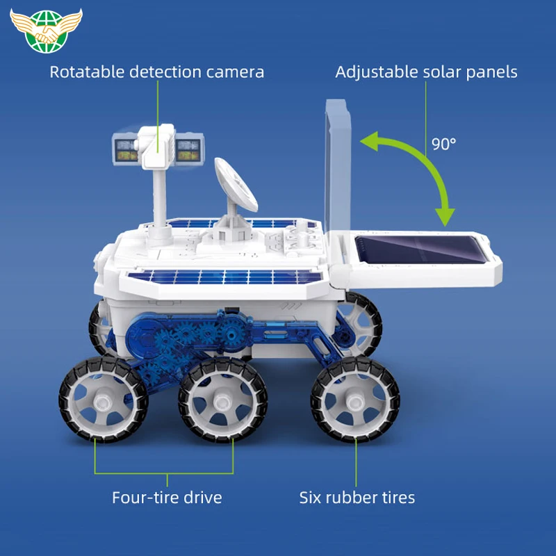 STEM Toys Educational New Clean Energy Toys DIY Solar Mars Exploration Car for School Kids