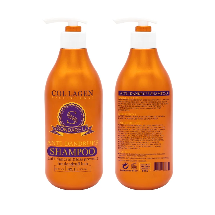 Оптовая продажа, коллагеновый Шампунь против перхоти sondarella против выпадения волос