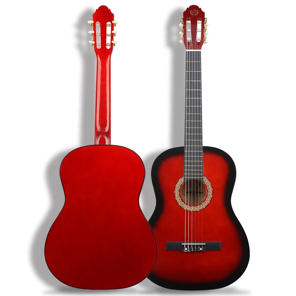 New high quality handmade basswood 3810 round guitar with good sound quality