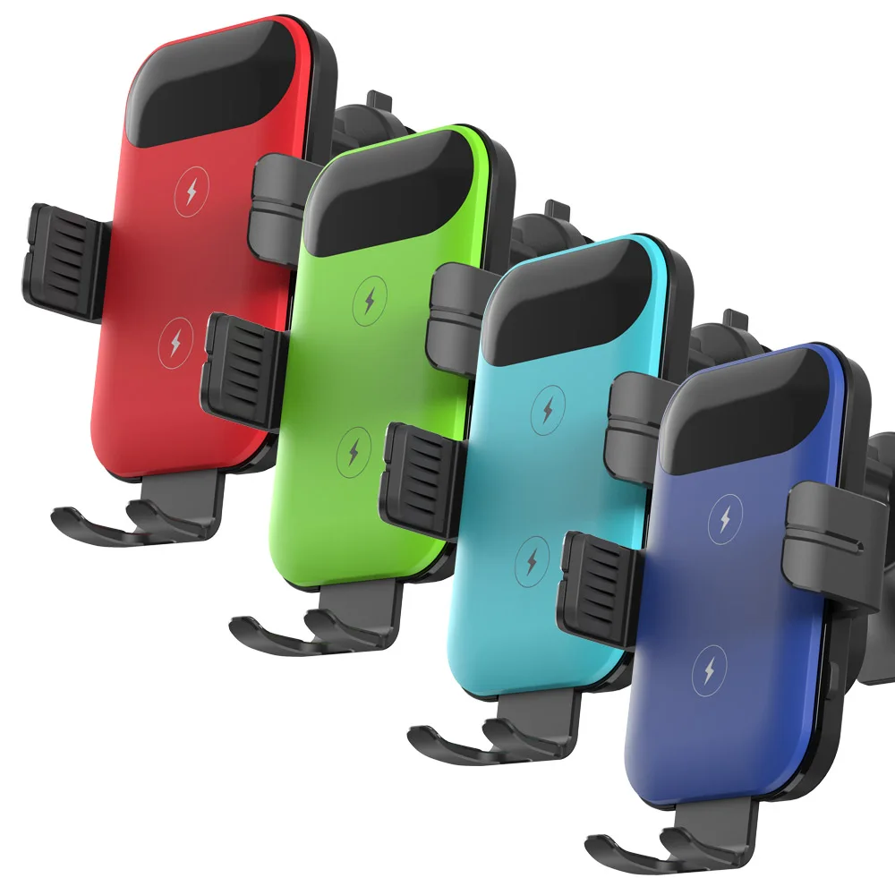 Christmas Present Holiday Gift Smart Sensor Automatic Qi Wireless Car Phone Fast Charging