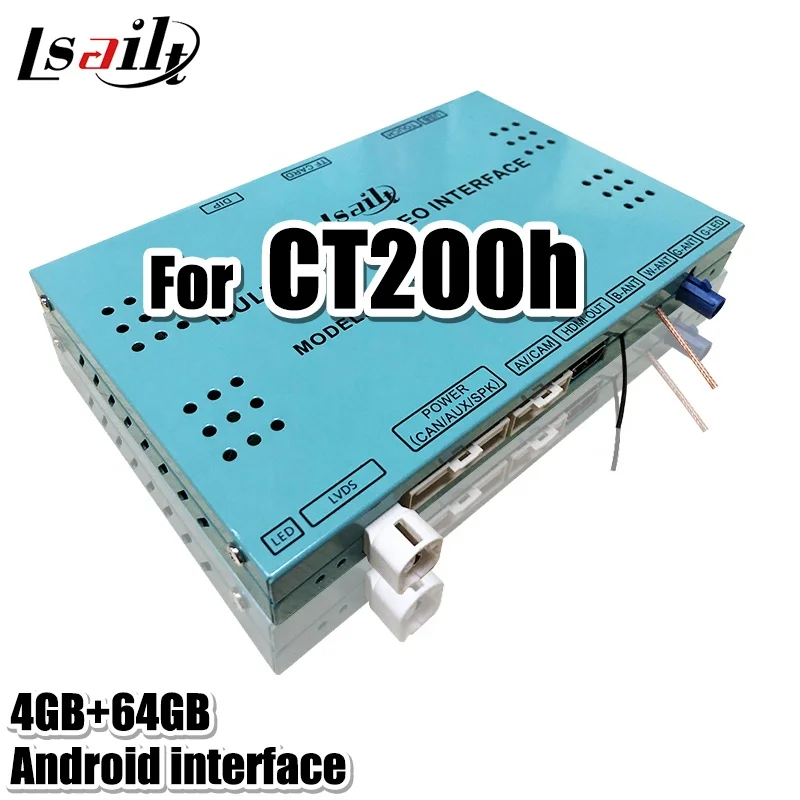 4GB Lsailt Android 10 Android Video Interface with car Multimedia System for 2014-2021year Lexus CT200h