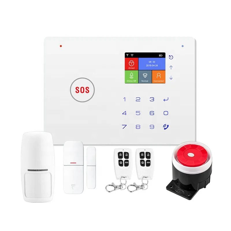 Smart Home Security Alarm System Tuya Smart Gateway Alarm For 16 Hours Wifi And Gsm Networking Transmission