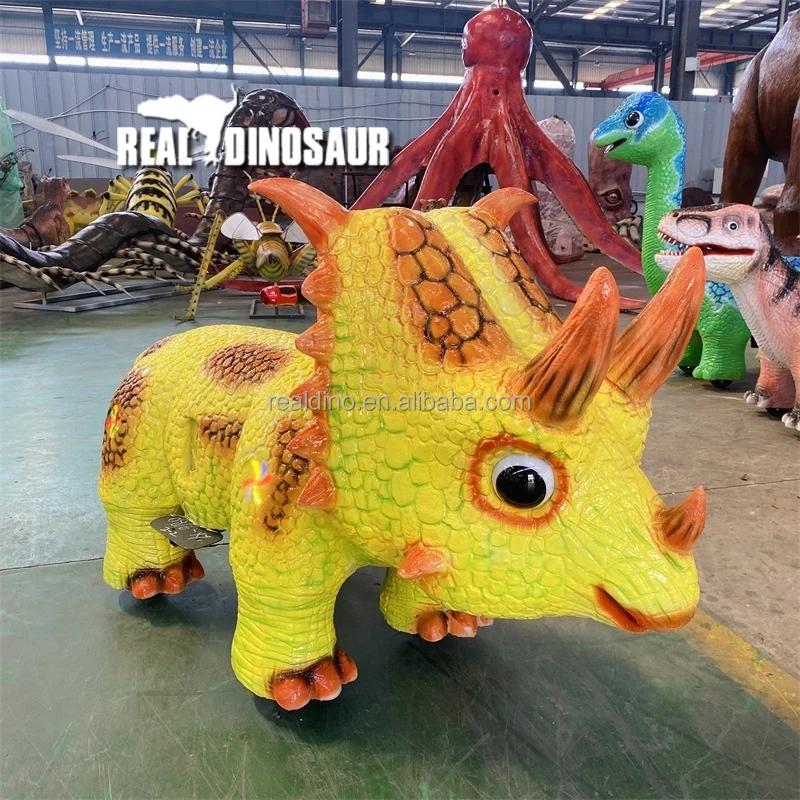 Outdoor Playground Electrical Scooter Dinosaur Animal Kiddie Rides Car