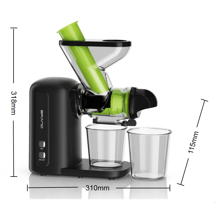 Electric Orange Fruit Wheatgrass Vegetable Cold Press Juicer Extractor Machine Fruit With Quiet Motor/Reverse Function