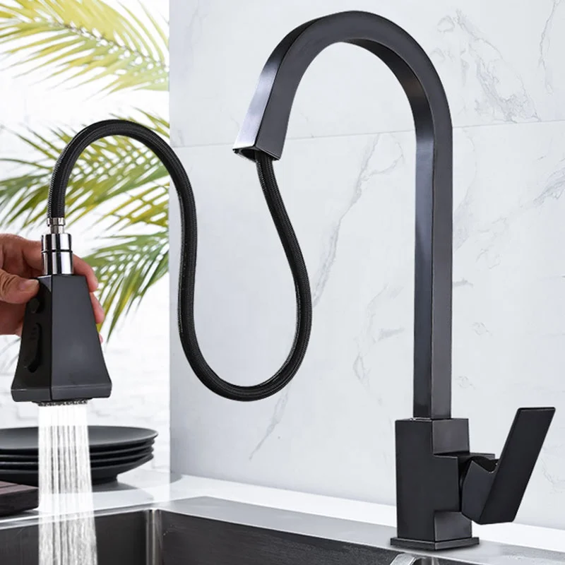 2022 kitchen faucet luxury brass water tap modern kichen kitchen taps brass pull out sprayer kitchen mixer sink faucets