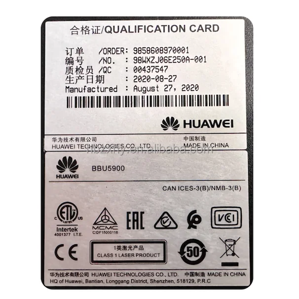 Huawei 5G BBU BBU5900 WD2K0BBU5900 02311VFF для GSM LTE