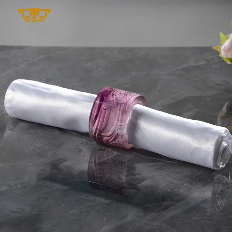 Crystal Beaded Napkin Ring Designer Decorative Wholesale Latest Arrival Table Top Fancy Napkin Holder