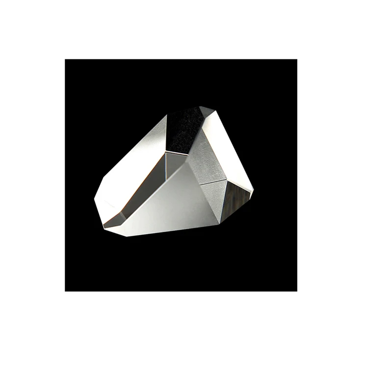 cheap prices hot sale K9 crystal glass UV fused silica customized coating triangular prism optical lens