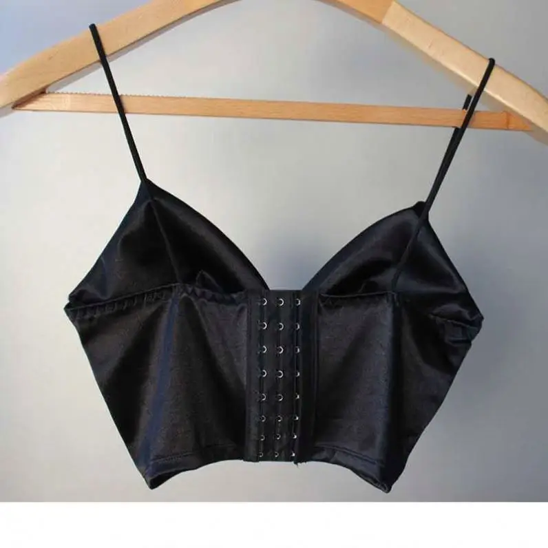 2023 spring and summer Ribbed Cami Halter Camisole White Top Tube Tops Tanks & Camis Knit Crop Top