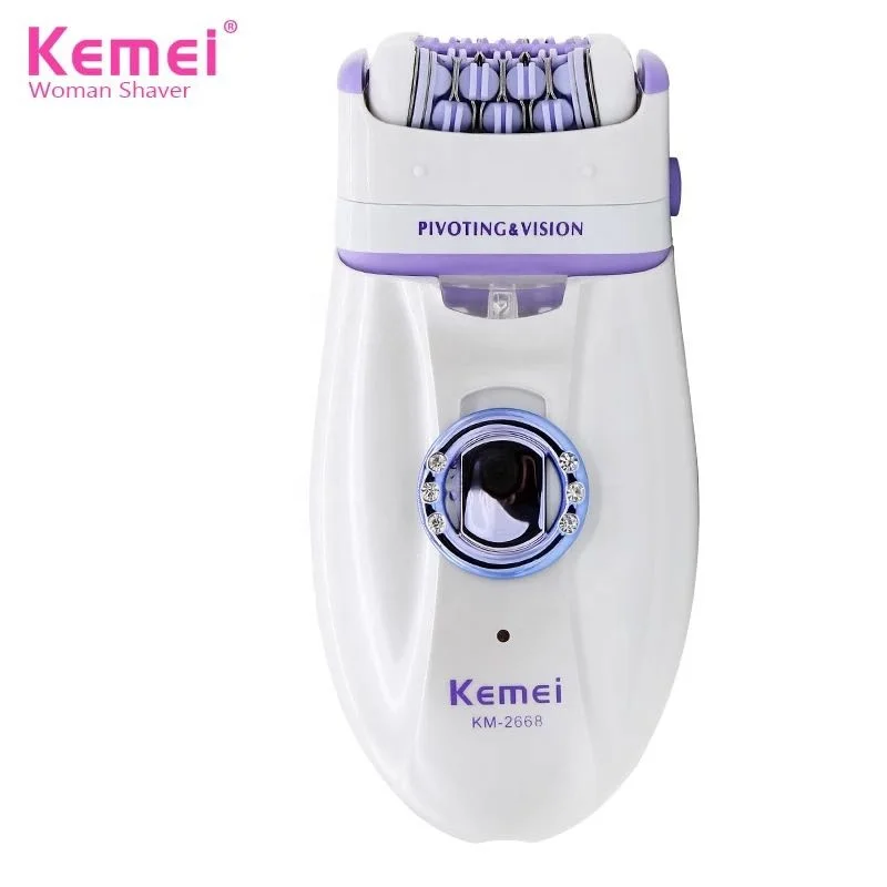 Kemei KM-2668 Леди тела выскабливание Бритвы Женская бритва для волос epilater 2