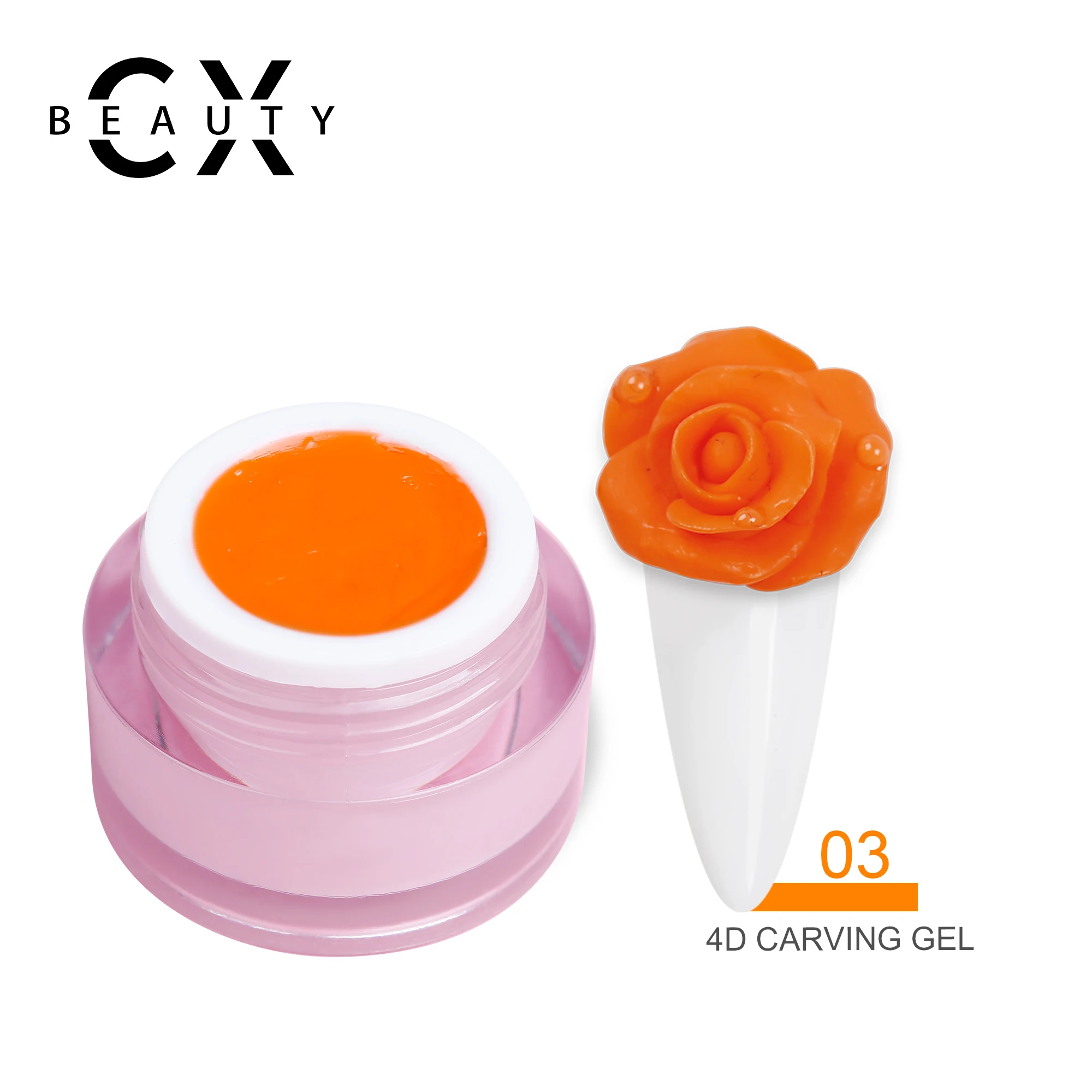  Резной Гель-лак CX beauty 4D для ногтей с цветами резной цветов